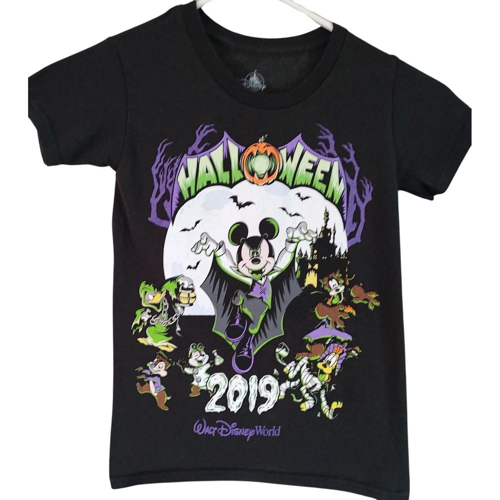 Disney The Haunted Mansion T Shirt Halloween 2019 Mickey Goofy Kids‎ Extra Small